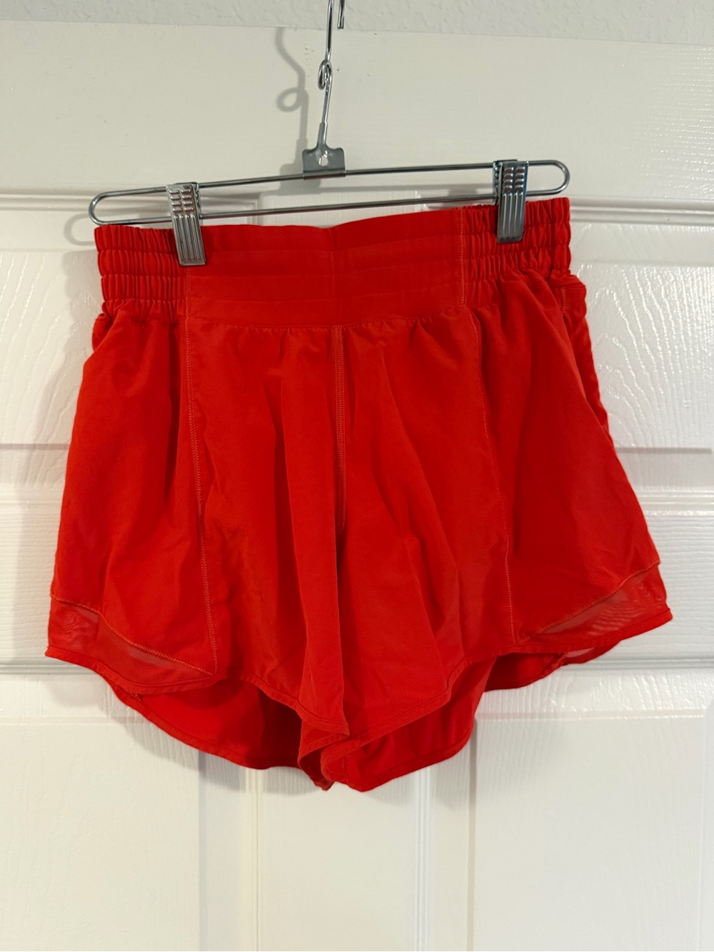 lululemon athletica Vibrant Red High-Waist Running Shorts